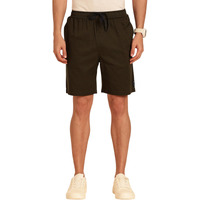 Thomas Scott Men's | Mid-Rise | Solid | Regular Fit | 100% Cotton | Woven | Boxer | Casual | Shorts (Tss043_Bottlegreen_36)