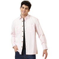 Thomas Scott Men's Oversized Fit Shirt (Ts1247_Pink