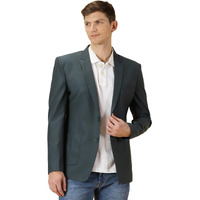 Thomas Scott Men Slim Fit Single Breasted Blazer (Tsbz001G_Green, M)