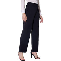 Toochki Spandex Trouser Black Pants For Womens Regular Fit, Bellbottom Straight Pants For Women