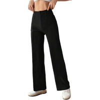 Toochki Womens High-Waisted Pant |Bell Bottom Trendy Retro-Chic Trousers - Perfect For Every Occasion Black