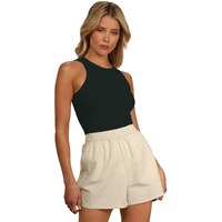 Toochki Women's Dark Green Spandex Solid Crop Western Top | Winter | Western | Latest | Trendy