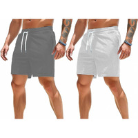 Smowkly Men's Premium Polycotton Casual Ribbed Shorts || Elastic & Drawstring Waist With 2 Pocket || Loose Fit Lightweight Burmuda Perfect For Workout, Beach & Summer ||Shorts Pant For Men