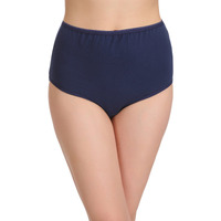 Clovia Womens Cotton Blend Plain/Solid Underwear (Pn1368A08-S_Blue_Small)