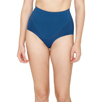 Zivame All Day Light Weight Midwaist Brief - Poseidon Blue
