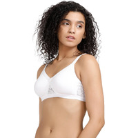 Rosaline By Zivame Women's Non Padded Non Wired Bra (Py10Hl-White_32D)