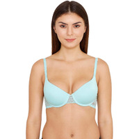 Zivame Women's Full Cup Padded Wired Bra (Zi1101-Aruba Blue_34D)