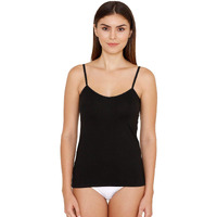 Zivame Women's Plain Regular Fit Vest Top (Zi6427Core0Blak000Xl_Black Xl)