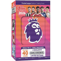 Topps Premier League 2026 - Debut Edition - Trading and Collectible Card Game (Mega Tin 1 - Goal Machines)
