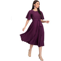 Royaltaylor Western Dresses For Women|Stylish Latest Dresses|Skirts|Kurti With Palazzo Set|Long Kurtis|Stylish Tops|Western Tops For Girls|Gown|Maxi Dress Crop Top|Party Dress (Small, Purple)