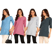 Dsk Studio Cotton Short Kurti For Women And Girls