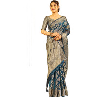 Madhuhansh Womens Plain Patola Saree(Savika Organza_Firozy)