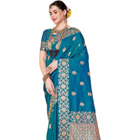 Madhuhansh Womens Kasamiri Cotton Patola Latest Designer Saree With Unstitched Blouse Piece  Ideal For Festive Wear & Special Occasions