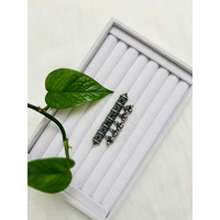Silver oxidized ghungroo ring | Green stones Boho style ring | Free size adjustable | Indian jewelry