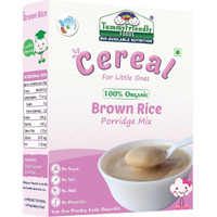 TummyFriendly Foods USDA Certified 100% Organic Sprouted Brown Rice Porridge Mix | Organic Baby Food for 6 Months Old | Excellent Weight Gain Baby Food| Made of Sprouted Whole Grain Brown Rice | 200g Cereal (200 g, 6+ Months)