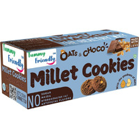 TummyFriendly Foods Ragi Millet Cookies - Oats Chocolate. Healthy Biscuits for Kids, Babies, Adults Cookies Biscuit (75 g)