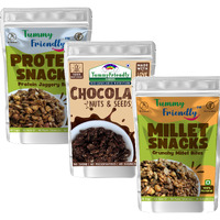 TummyFriendly Foods TummyFriendly Millet Namkeen Mixture. Healthy Roasted Namkeen Snacks-4, 70g Each Puffcorn (3 x 70 g)