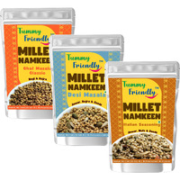 TummyFriendly Foods TummyFriendly Millet Namkeen Namkeen-ChatDesiItalian-3X70 Chips (3 x 70 g)