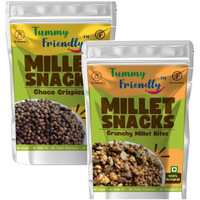 TummyFriendly Foods Tummy Friendly Healthy Snacks for Kid for School - ProteinBites-SweetnSalt Puffcorn (2 x 70 g)
