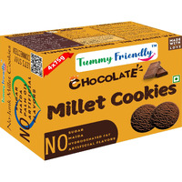 TummyFriendly Foods Ragi Millet Cookies - Chocolate. Healthy Biscuits for Kids, Babies, Adults 4x75 Cookies Biscuit (75 g)