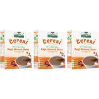 TummyFriendly Foods Organic Sprouted Ragi, Almond, Dates Porridge Mix | 600g, (100g each pack) Cereal (600 g, Pack of 3, 8+ Months)