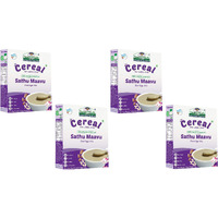 TummyFriendly Foods Organic Sprouted Sathu Maavu Porridge Mix | 400g, (200g each pack) Cereal (800 g, Pack of 4, 8+ Months)