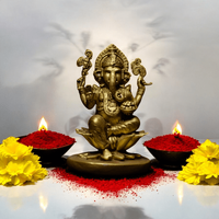 Ganesh Ji On Lotus -Office decor