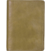 Scully Italian Leather Desk Journal - Blank Page Notebook (Aloe)