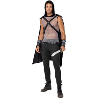 Roma Costume 3 Piece Men's Dark Realm Warrior - Small