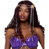 Women's Starfish Pearl Costume Headpiece | Mermaid Accessories Standard