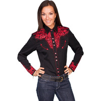 Scully Women's PL-654 Shirt Crimson XXL