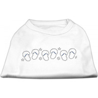 Mirage Pet Products Beach Sandals Rhinestone Pet Shirt, Small, White