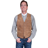 Scully Men's Leather Western Vest Tall Maple 42 T