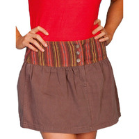 Scully Women's Striped Skirt Brown X-Small