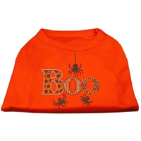 Mirage Pet Products 14" Boo Rhinestone Dog Shirt, Large, Orange