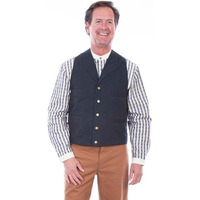 Scully RW041X-WAL-3XT-B-T Mens Rangewear Frontier Vest44; Walnut44; 3XT