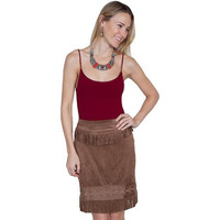 Scully Women's HC252 Microfiber Short Skirt Chocolate M