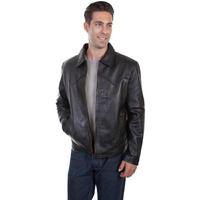 Scully Men's Leather Jacket Black XX- US
