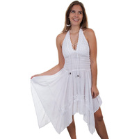 Scully Women's Cantina by White Halter Strap Dress White Small