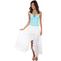 Scully Tiered Lace Skirt White MD
