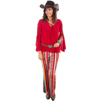 Scully Women's HC561 Serape Bell Bottom Pant Serape L