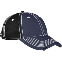 Adams Adult Distressed Rambler Cap OS NAVY / BLACK