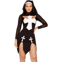 4916 - 2pc Loving Nun Small/Medium / Black/White