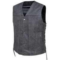 Unik International Mens Tombstone Grey Vest,GN,4XL