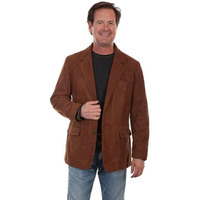 Scully Western Sport Coat Mens Suede Button Lined 52 Antelope F0_1047