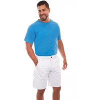 Scully Western Shorts Mens Vista Fly 100% Cotton 40 White F0_5238