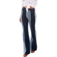 Scully Western Denim Jeans Womens Multi Panel Flare 12 Blue F0_HC689