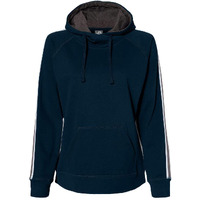 J. America Women's Rival Fleece Hooded Sweatshirt M Navy