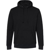 J. America Gaiter Fleece Hooded Sweatshirt S Black
