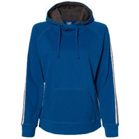 J. America Women's Rival Fleece Hooded Sweatshirt M Royal